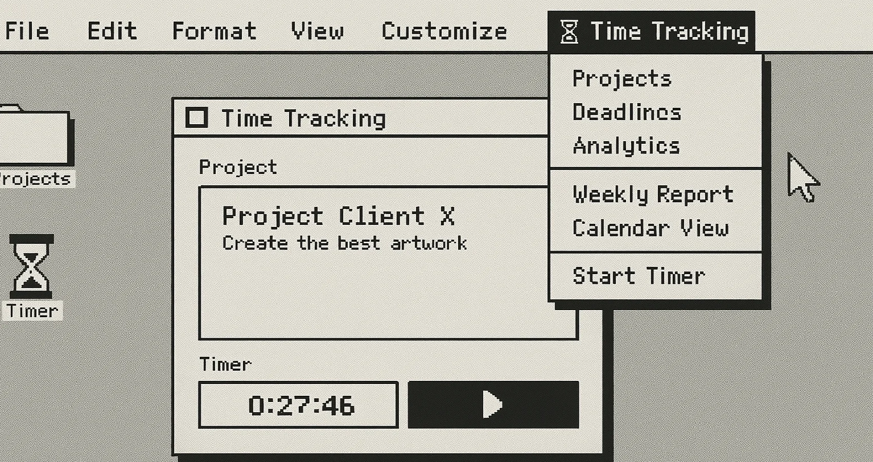 Time tracking app